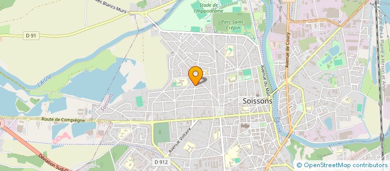 localisation de l'entreprise MONSIEUR BERTRAND QUENNESSON à SOISSONS