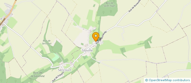 localisation de l'entreprise MONSIEUR BERTRAND QUENTIN  SIBIVILLE