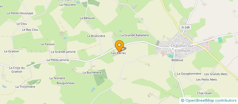 localisation de l'entreprise MONSIEUR BERTRAND RACINAIS à CHATILLON-SUR-COLMONT