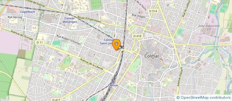 localisation de l'entreprise MONSIEUR BERTRAND RAETH  COLMAR