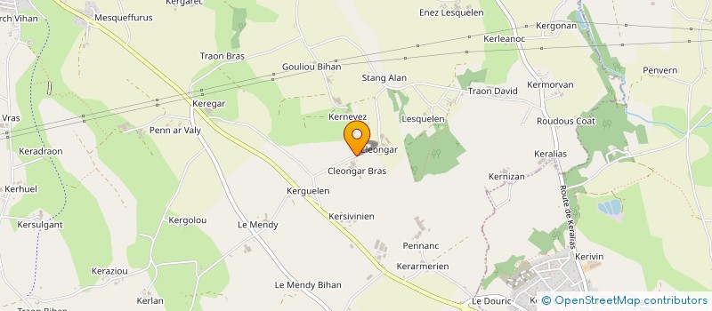 localisation de l'entreprise MONSIEUR BERTRAND RAGUENES  PLABENNEC