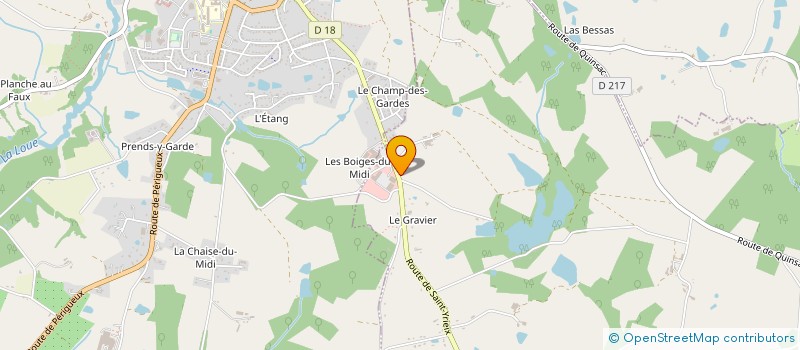 localisation de l'entreprise MONSIEUR BERTRAND REGAUDIE à GLANDON
