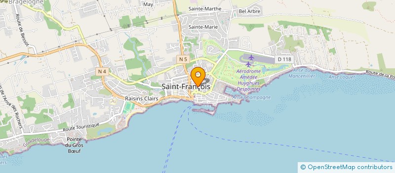 localisation de l'entreprise MONSIEUR BERTRAND REGELAN  SAINT-FRANCOIS