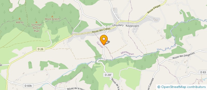 localisation de l'entreprise MONSIEUR BERTRAND RICARD  MONTESPAN