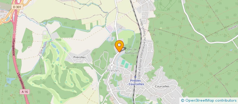 localisation de l'entreprise MONSIEUR BERTRAND RICHARD DE SOULTRAIT  PRESLES