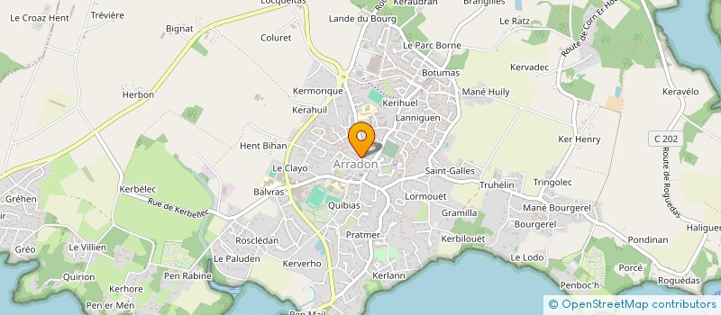 localisation de l'entreprise MONSIEUR BERTRAND RIGUIDEL à ARRADON