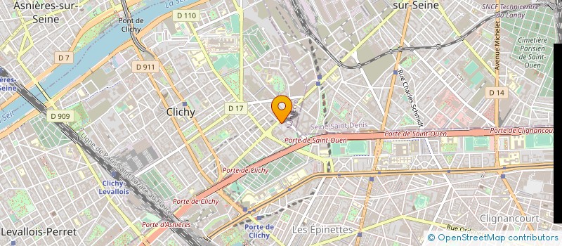 localisation de l'entreprise MONSIEUR BERTRAND ROCHER  CLICHY