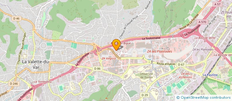 localisation de l'entreprise MONSIEUR BERTRAND ROI  LA VALETTE-DU-VAR