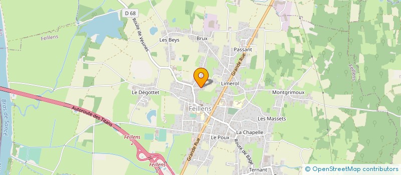 localisation de l'entreprise MONSIEUR BERTRAND ROLLET à FEILLENS