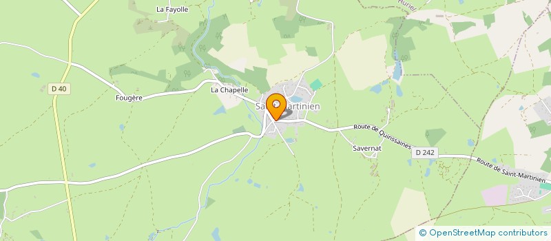 localisation de l'entreprise MONSIEUR BERTRAND ROMANE  SAINT-MARTINIEN