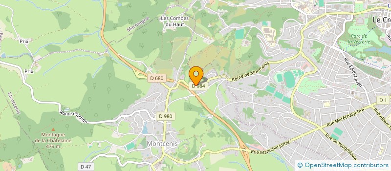 localisation de l'entreprise MONSIEUR BERTRAND RONEZ  MONTCENIS