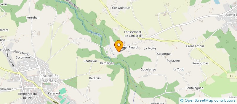 localisation de l'entreprise MONSIEUR BERTRAND ROPARS  PLOUGONVEN