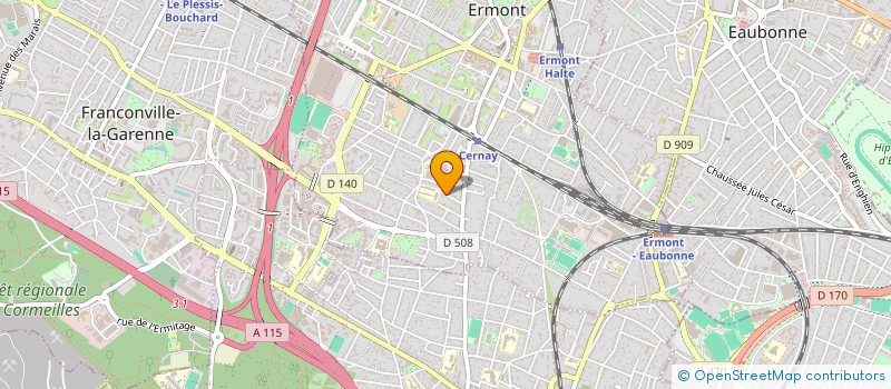 localisation de l'entreprise MONSIEUR BERTRAND ROSIER à ERMONT