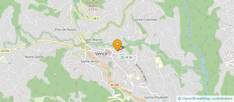 localisation de l'entreprise MONSIEUR BERTRAND ROUGIER à VENCE