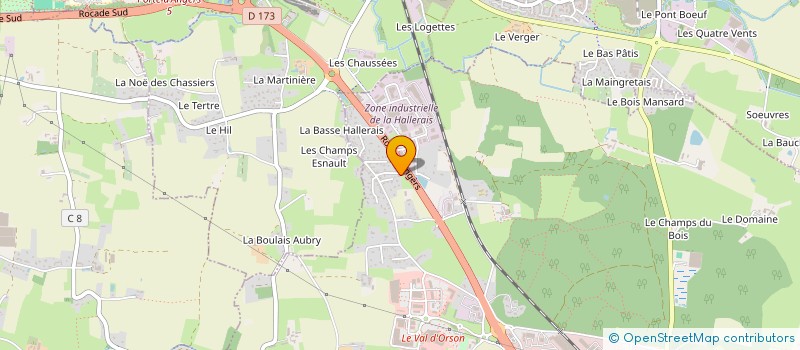 localisation de l'entreprise MONSIEUR BERTRAND ROUSSEL  VERN-SUR-SEICHE