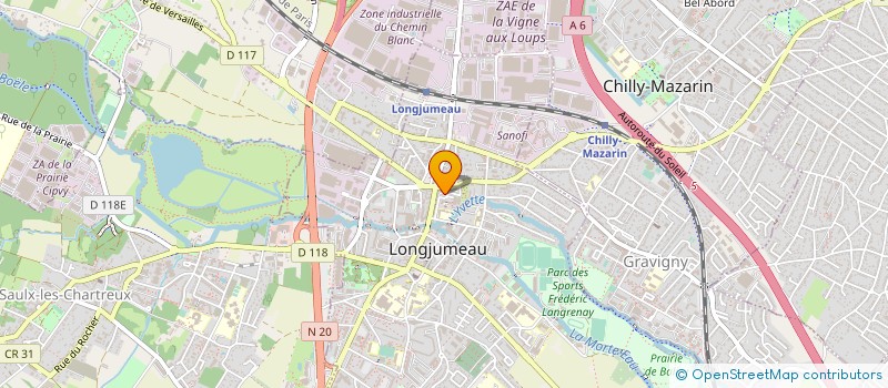localisation de l'entreprise MONSIEUR BERTRAND ROUSSEL à LONGJUMEAU
