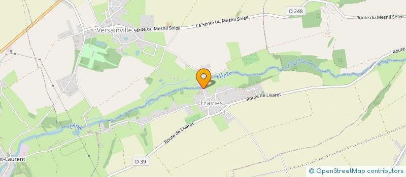 localisation de l'entreprise MONSIEUR BERTRAND ROUSSEL  VERSAINVILLE