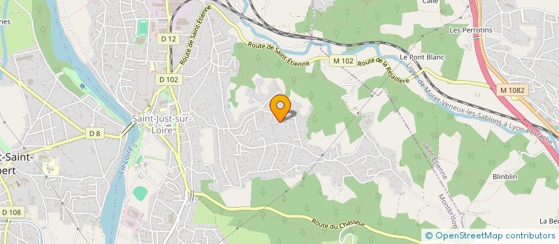 localisation de l'entreprise MONSIEUR BERTRAND ROUSSON  SAINT-JUST-SAINT-RAMBERT