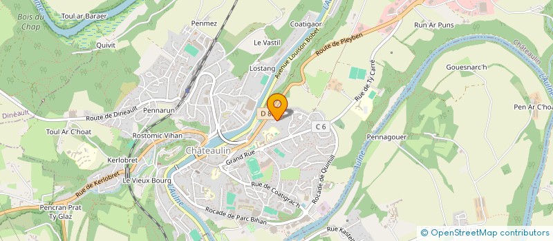 localisation de l'entreprise MONSIEUR BERTRAND ROUX à CHATEAULIN