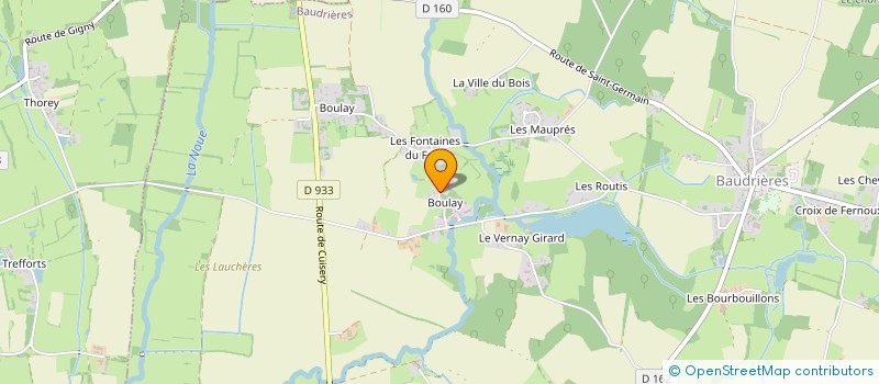 localisation de l'entreprise MONSIEUR BERTRAND SACEPE  BAUDRIERES