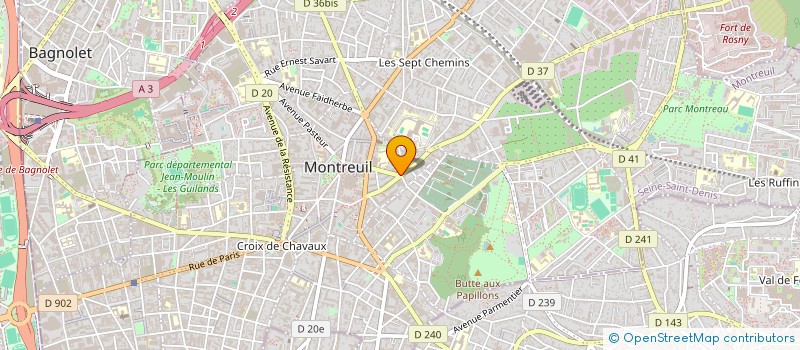 localisation de l'entreprise MONSIEUR BERTRAND SALLE à MONTREUIL