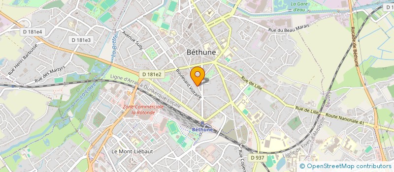 localisation de l'entreprise MONSIEUR BERTRAND SALMON à BETHUNE