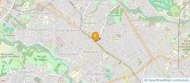 localisation de l'entreprise MONSIEUR BERTRAND SALQUAIN  SAINT-HERBLAIN