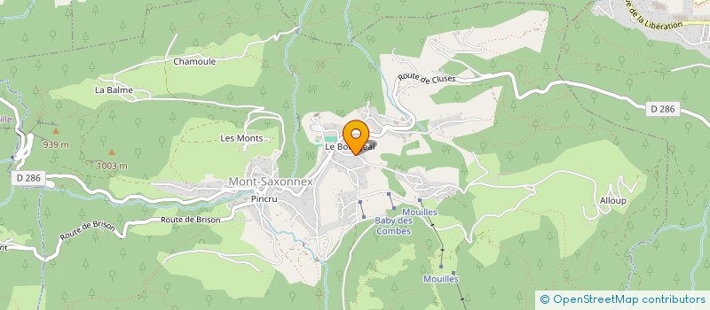 localisation de l'entreprise MONSIEUR BERTRAND SANGLARD  MONT-SAXONNEX