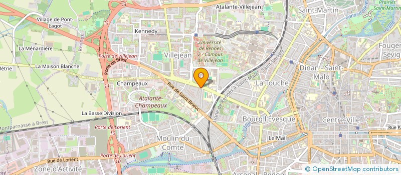 localisation de l'entreprise MONSIEUR BERTRAND SAUVAGE  MENEAC