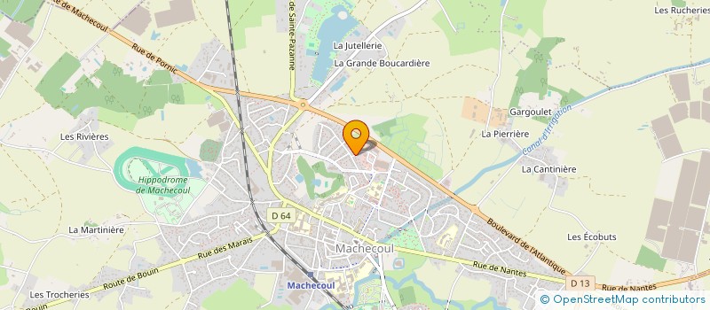 localisation de l'entreprise MONSIEUR BERTRAND SAUVAGET  MACHECOUL-SAINT-MEME