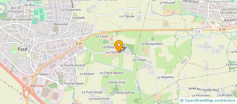localisation de l'entreprise MONSIEUR BERTRAND SAUVEE à PACE