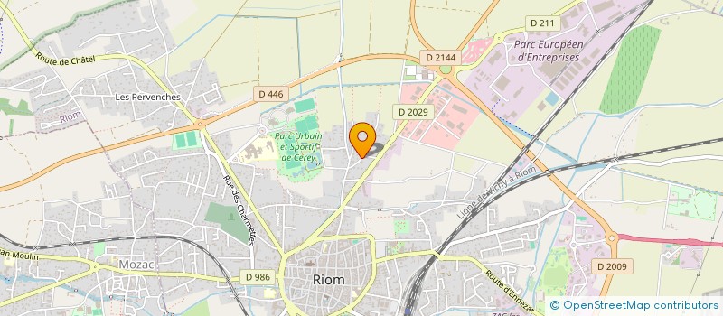 localisation de l'entreprise MONSIEUR BERTRAND SEGUIN  RIOM