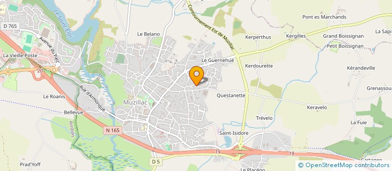 localisation de l'entreprise MONSIEUR BERTRAND SELAS  MUZILLAC