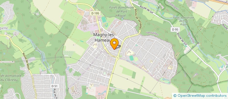 localisation de l'entreprise MONSIEUR BERTRAND SERAPHIN  MAGNY-LES-HAMEAUX