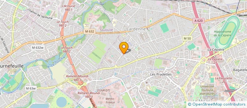 localisation de l'entreprise MONSIEUR BERTRAND SERNY  TOULOUSE