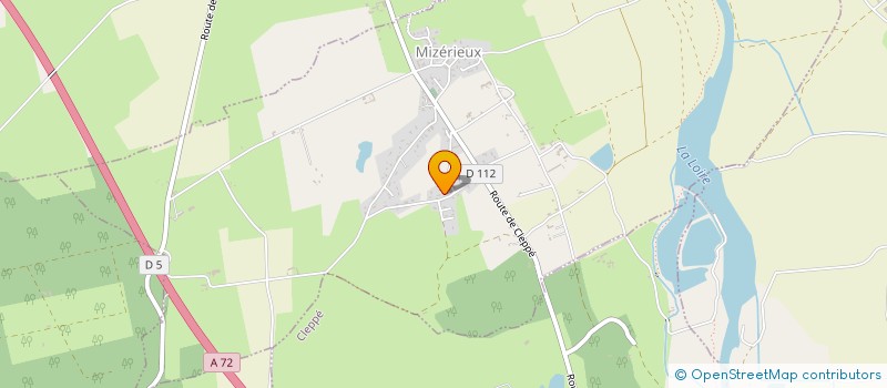 localisation de l'entreprise MONSIEUR BERTRAND SERVOS  MIZERIEUX