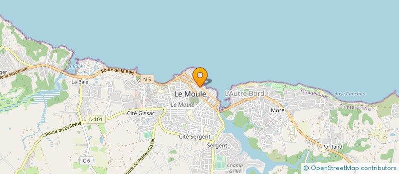 localisation de l'entreprise MONSIEUR BERTRAND SILFILLE à LE MOULE