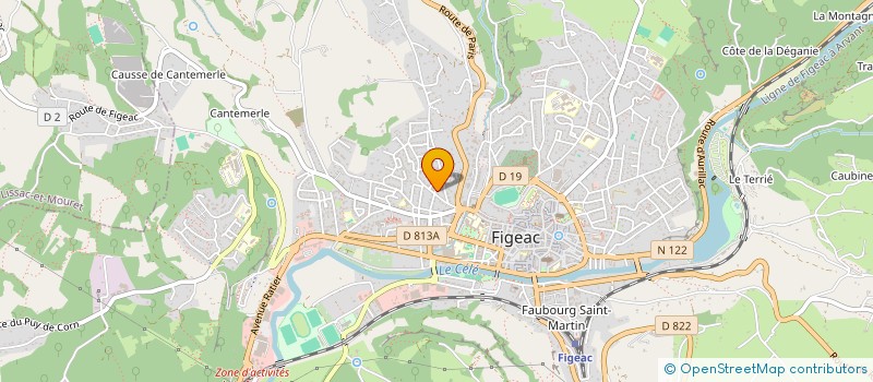 localisation de l'entreprise MONSIEUR BERTRAND SIROU à FIGEAC