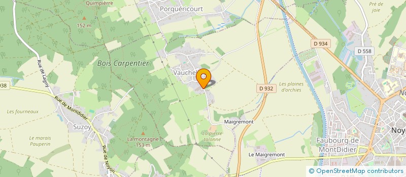 localisation de l'entreprise MONSIEUR BERTRAND SOUPLY  VAUCHELLES