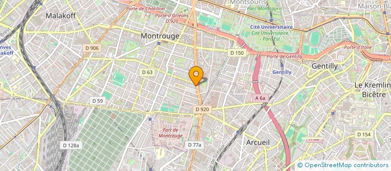 localisation de l'entreprise MONSIEUR BERTRAND SUBRA-DE BIEUSSES  MONTROUGE