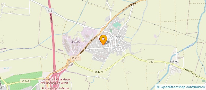 localisation de l'entreprise MONSIEUR BERTRAND SUCHET à SAINT-BEAUZIRE