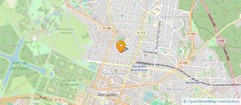 localisation de l'entreprise MONSIEUR BERTRAND TAMALET à VERSAILLES