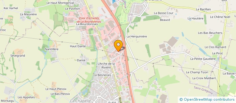 localisation de l'entreprise MONSIEUR BERTRAND TANDONNET  LA MEZIERE