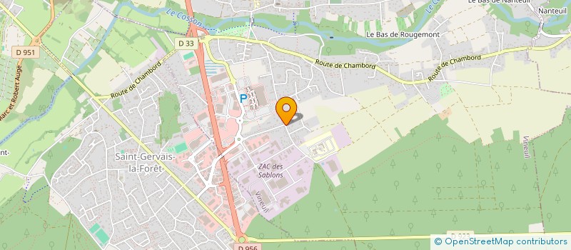 localisation de l'entreprise MONSIEUR BERTRAND THEAU  VINEUIL