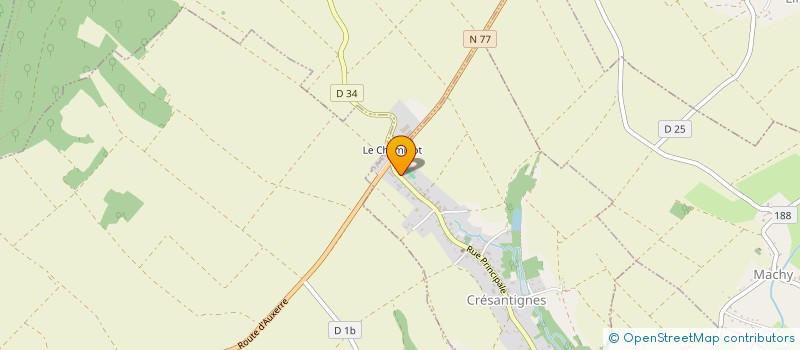 localisation de l'entreprise MONSIEUR BERTRAND THIEBLIN  CRESANTIGNES