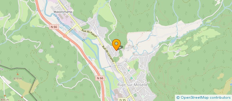 localisation de l'entreprise MONSIEUR BERTRAND THIERRY  RUPT-SUR-MOSELLE