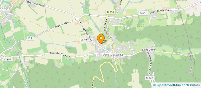 localisation de l'entreprise MONSIEUR BERTRAND THIVOZ  LENS-LESTANG