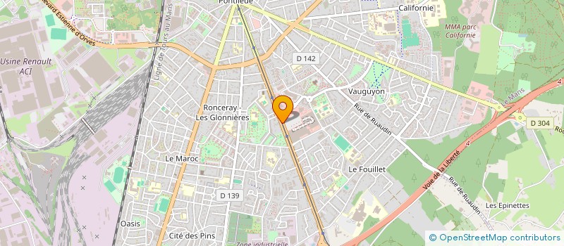 localisation de l'entreprise MONSIEUR BERTRAND THOMAS  LE MANS