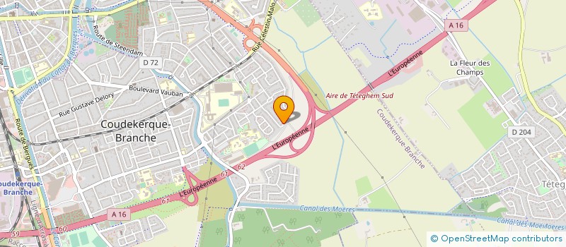 localisation de l'entreprise MONSIEUR BERTRAND THOORIS  COUDEKERQUE-BRANCHE