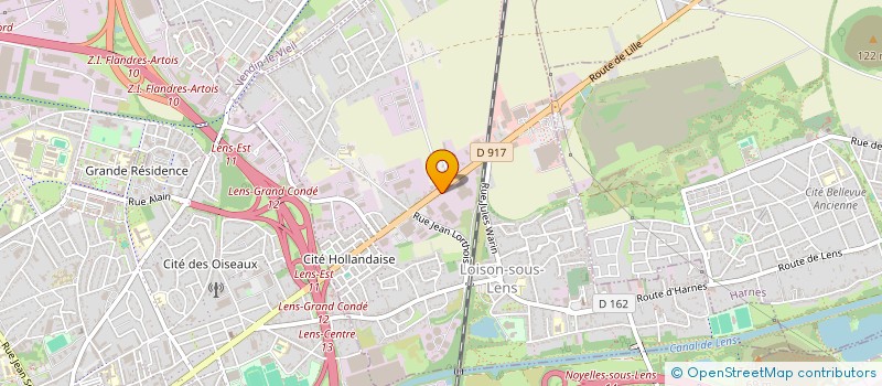 localisation de l'entreprise MONSIEUR BERTRAND THOREL  LOISON-SOUS-LENS